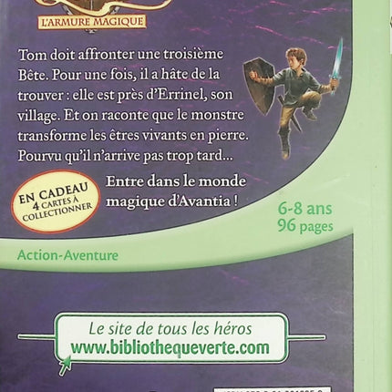 Beast Quest Tome 11 – L’Ensorceleuse – Adam Blade – Bibliothèque Verte – Tom et Elena - Livre