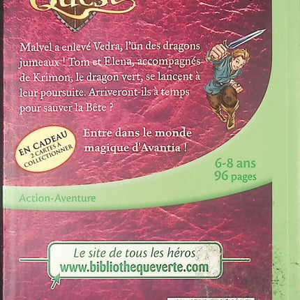 Beast Quest Tome 8 - Les Dragons Ennemis - Roman jeunesse fantasy aventure - Bibliothèque Verte - livre