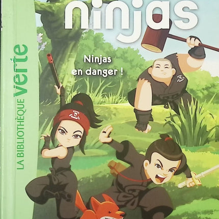 Mini Ninjas Tome 7 - Ninjas en danger ! - Roman jeunesse aventure - Livre enfants - Bibliothèque Verte - livre