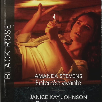 Enterrée vivante - Badge de cœur - La terreur dans ton regard - Amanda Stevens - Janice Kay Johnson - Robin Perini - Black Rose - Romance suspense - Enquête - Danger - Livre