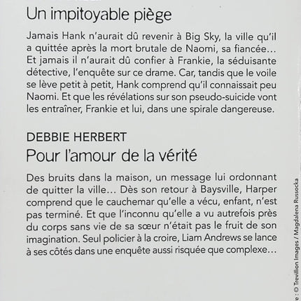 Un impitoyable piège - Pour l'amour de la vérité - B.J. Daniels - Debbie Herbert - Black Rose - Romance suspense - Enquête policière - Meurtre - Suicide suspect - Menaces - Danger - Secrets - Protection - Livre