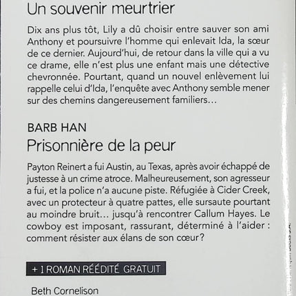 Un Souvenir Meurtrier - Prisonnière De La Peur - Un Trop Séduisant Protecteur - Tyler Anne Snell, Barb Han, Beth Cornelison - Harlequin Black Rose - Romance suspense - Livre