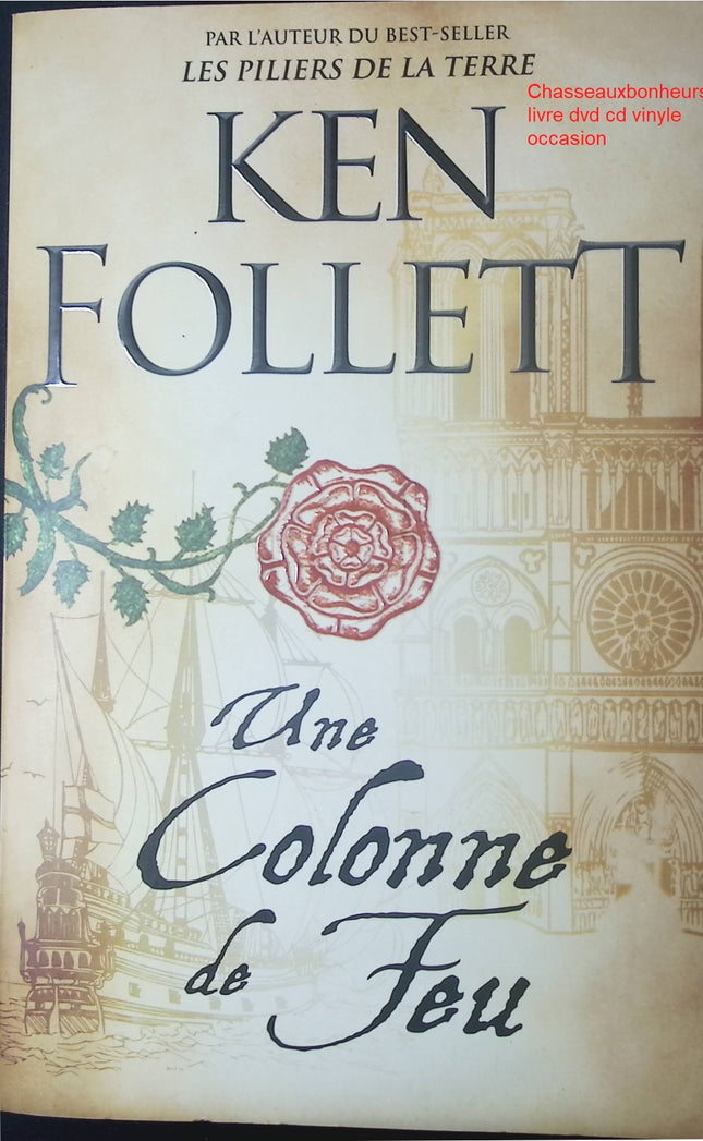 Une colonne de feu Ken Follett livre occasion – roman historique suspense Moyen Âge conflits dynastiques aventure épopée - Livre