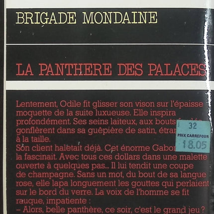 La Panthère des palaces - Brigade mondaine n°71 - Michel Brice - Roman policier d'occasion - Espionnage et suspense - Livre