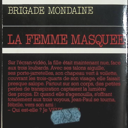 La Femme masquée - Brigade mondaine - Michel Brice - Roman policier d'occasion - Espionnage et suspense - Livre