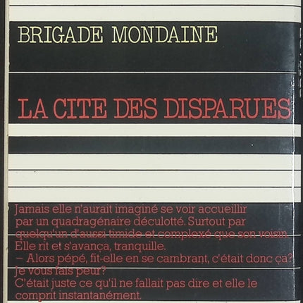 La Cité des disparues - Brigade mondaine n°9 - Michel Brice - Roman policier d'occasion - Espionnage et suspense - Livre