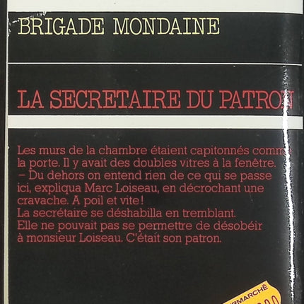 La Secrétaire du patron - Brigade mondaine n°70 - Michel Brice - Roman policier d'occasion - Espionnage et suspense - Livre