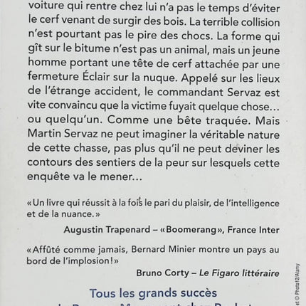 La Chasse – Bernard Minier – Thriller policier, enquête de Martin Servaz et suspense psychologique - Livre