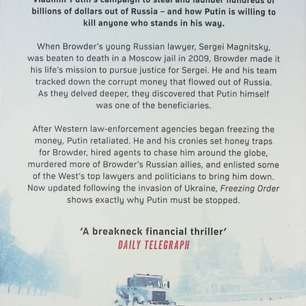 Freezing Order Bill Browder enquête vraie Vladimir Poutine corruption et blanchiment d'argent - Livre en Anglais