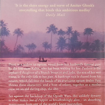 Sea of Poppies Amitav Ghosh roman historique aventure opium et société coloniale - Livre en Anglais