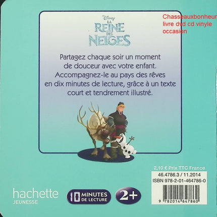La Reine des Neiges Mon Histoire du Soir Disney Elsa Anna conte enfant aventure magie occasion pas cher - Livre