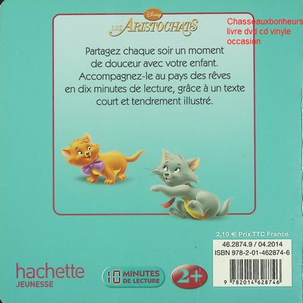 Les Aristochats Mon Histoire du Soir Disney livre jeunesse classique Paris chats aventure occasion pas cher - Livre