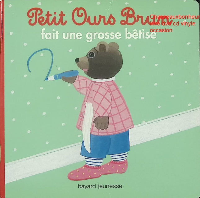 Petit Ours Brun fait une grosse bêtise livre jeunesse histoires du soir Marie Aubinais occasion pas cher - Livre