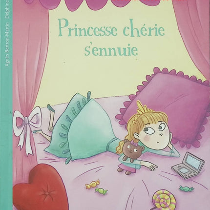 Princesse Chérie s'ennuie – Agnès Bertron-Martin, Delphine Vaufrey – Album jeunesse La Minute du Papillon – Livre d'occasion - Livre