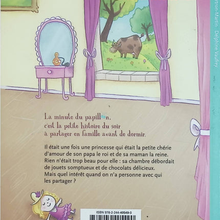 Princesse Chérie s'ennuie – Agnès Bertron-Martin, Delphine Vaufrey – Album jeunesse La Minute du Papillon – Livre d'occasion - Livre
