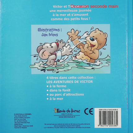 Les aventures de Victor à la mer – Jam Ivens – Livre enfant – Album jeunesse – Vacances, plage et découverte - Livre
