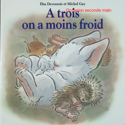 À trois on a moins froid – Elsa Devernois, Michel Gay – Album jeunesse sur l'amitié et l'entraide – Livre d'occasion - Livre