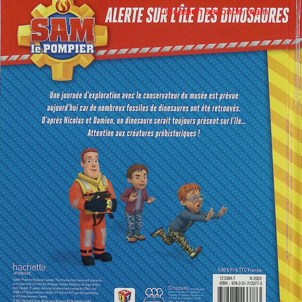 Sam le Pompier : Alerte sur l’Île des dinosaures – album jeunesse aventure sauvetage dinosaures feu courage - Livre