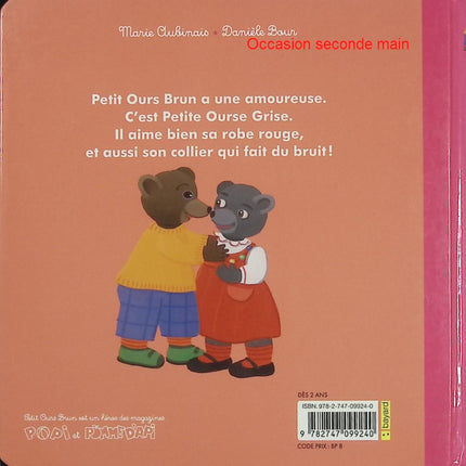 Petit Ours Brun est amoureux – album jeunesse amour premières émotions sentiments enfant famille - Livre