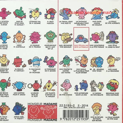 Madame Tête en l’air sème la pagaille – Roger Hargreaves – Album Monsieur Madame dès 3 ans - Livre