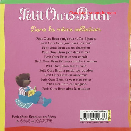 Petit Ours Brun range son coffre à jouets – Marie Aubinais, Danièle Bour – Album jeunesse dès 2 ans - Livre