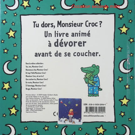 Tu dors, Monsieur Croc ? – Jo Lodge | Livre animé pour bébé, histoire interactive du coucher et rituel du sommeil - Livre