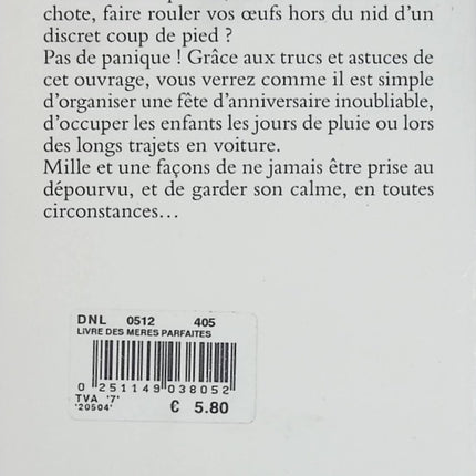 Le Livre des mères parfaites - Alison Maloney - Guide humoristique d'occasion - Livre