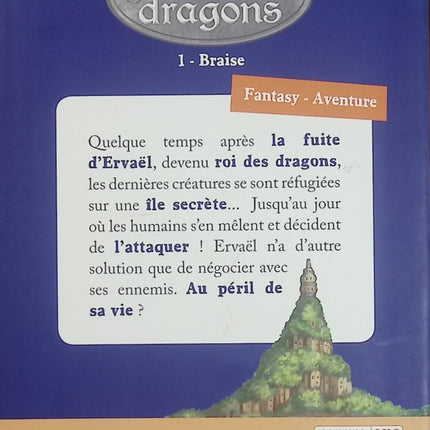 L'Île aux Dragons - Tome 1 - Braise - Éric Sanvoisin & Jérémie Fleury - Roman jeunesse d'occasion - Livre