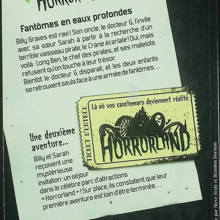 Chair de poule – Horrorland – Tome 2 : Fantômes en eaux profondes – R.L. Stine – roman jeunesse horreur - Livre