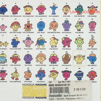 Madame Bonheur – Monsieur Madame – Roger Hargreaves – livre jeunesse émotions et bonne humeur - Livre
