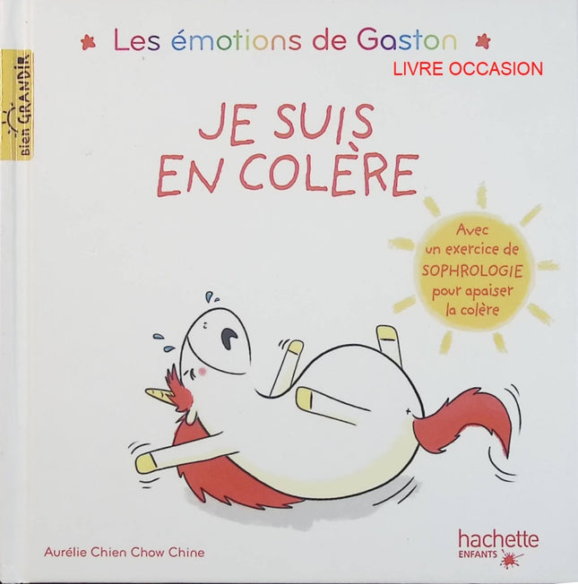 Les émotions de Gaston – Je suis en colère – Aurélie Chien Chow Chine – livre jeunesse émotions - Livre