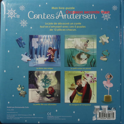 Contes d'Andersen Mon Livre Puzzle - Hans Christian Andersen - Emmanuelle Colin - Livre puzzle enfant - 5 puzzles - Livre