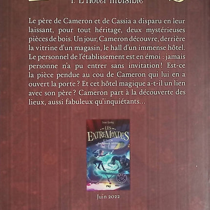 Les Entremondes Tome 1 L'Hôtel invisible – Sean Easley – Roman jeunesse fantasy d'occasion dès 10 ans - Livre