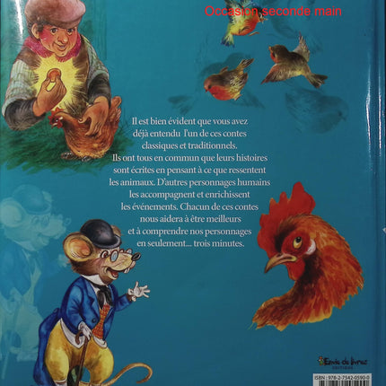 Mes Contes en 3 minutes - 6 contes à raconter à votre enfant - Livre jeunesse - Contes classiques - Histoires du soir - Livre