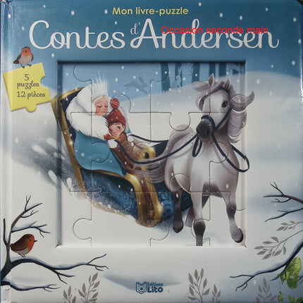 Contes d'Andersen Mon Livre Puzzle - Hans Christian Andersen - Emmanuelle Colin - Livre puzzle enfant - 5 puzzles - Livre