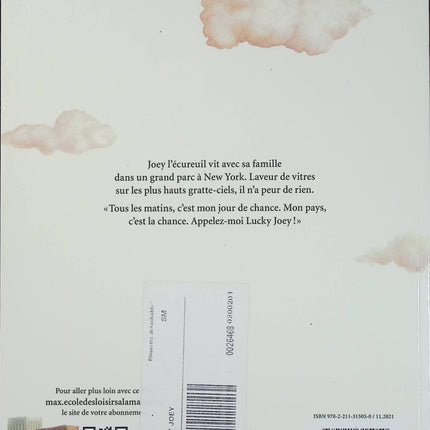 Lucky Joey - Carl Norac et Stéphane Poulin - Album jeunesse d'occasion - Une histoire d'écureuil, de rêve et de chance à New York - Livre