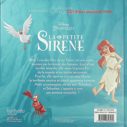 La Petite Sirène – L'histoire du film – Disney Princesses – Les Grands Classiques – Conte jeunesse - Livre