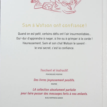 Sam & Watson ont confiance ! – Ghislaine Dulier, Bérengère Delaporte – Histoire jeunesse sur la confiance en soi - Livre