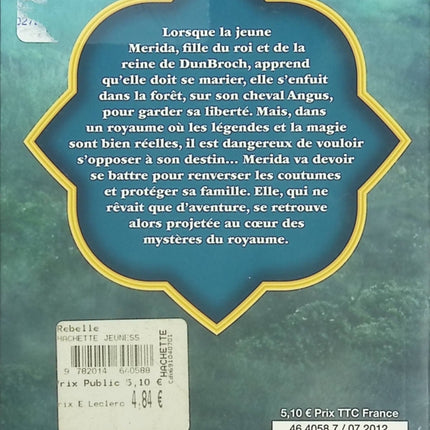 Rebelle – Disney Pixar – Histoire de Mérida, princesse Disney et aventure magique - Livre