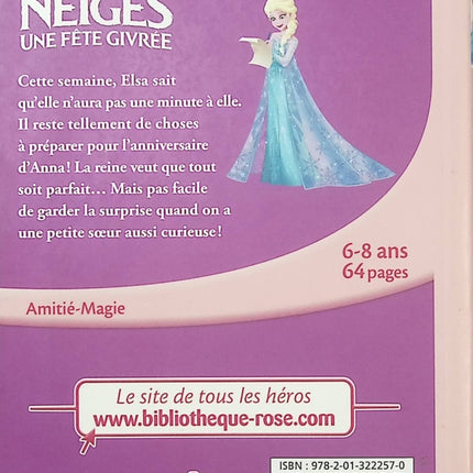 La Reine des Neiges 18 – Une fête givrée, un plan parfait – Disney – Bibliothèque Rose - Livre