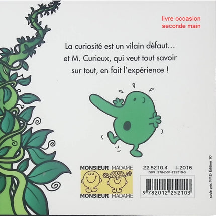 Monsieur Curieux et le Haricot Magique – Livre jeunesse Roger Hargreaves – Série Monsieur Madame - livre