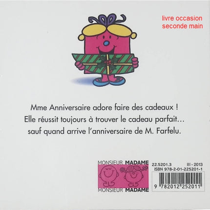 Madame Anniversaire – Livre jeunesse Roger Hargreaves – Série Monsieur Madame - livre