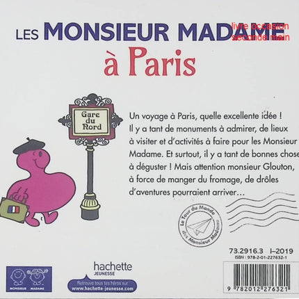 Les Monsieur Madame à Paris – Livre jeunesse Adam Hargreaves – Série Monsieur Madame - livre