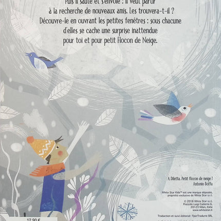 Histoire d’un petit flocon de neige – Antonio Boffa – livre jeunesse hiver et amitié à volets - Livre