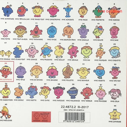 Mme Contraire - Roger Hargreaves - Livre