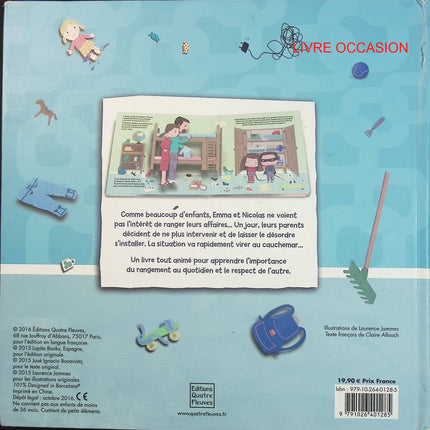 Les enfants, c’est la pagaille ! – livre animé – album jeunesse éducatif rangement et quotidien - Livre