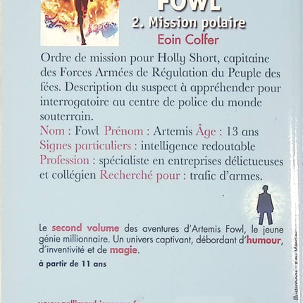 Artemis Fowl, tome 2 : Mission polaire - Eoin Colfer - Livre