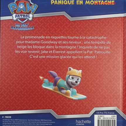 Pat’ Patrouille : Panique en montagne – album jeunesse aventure Paw Patrol – Nickelodeon - livre