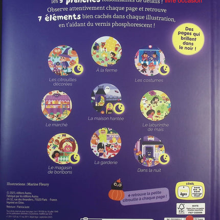 Cherche et trouve des tout-petits : Même pas peur ! – livre jeu d’observation Halloween pour enfants – Marine Fleury - livre