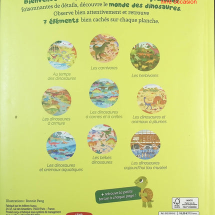 Cherche et trouve des tout-petits : Les dinosaures – livre d’éveil illustré sur les dinosaures pour enfants – Bonnie Pang - livre